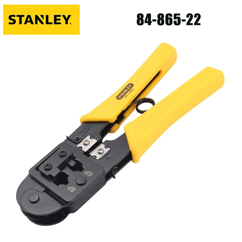 

Stanley 84-865-22 Registered Jack Crimping Telephone Line Connector Network Cable Clamp 6P/8P Dual-Use