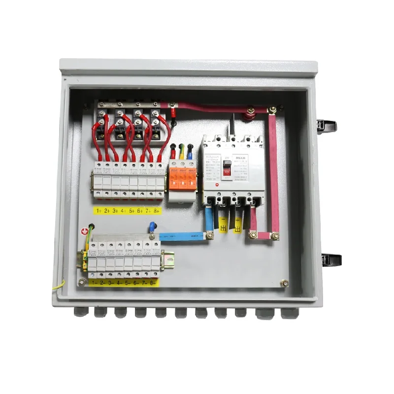 Funzione di isolamento dei prodotti con protezione solare della scatola combinatrice CC a matrice fotovoltaica impermeabile a 8 corde