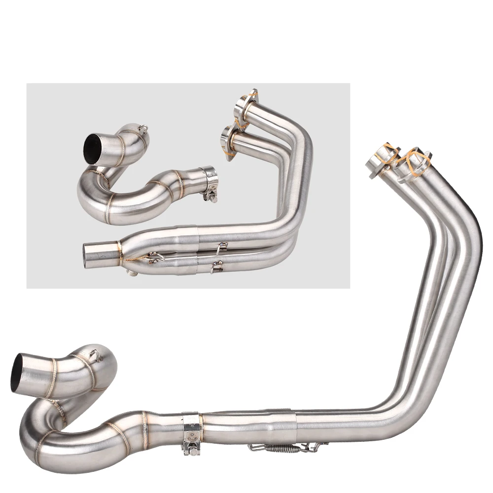 

Motorcycle Slip on Exhaust Connect Muffler Sensor Front Middle Link Pipe Racing Escape For Kawasaki NINJA650 Z650 ZX6R