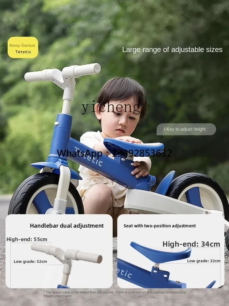 

ZZ Baby Balance Bike (for Kids) 1 1 1 3 Years Old Bicycle Two Three in One Baby Riding Toddler Sliding