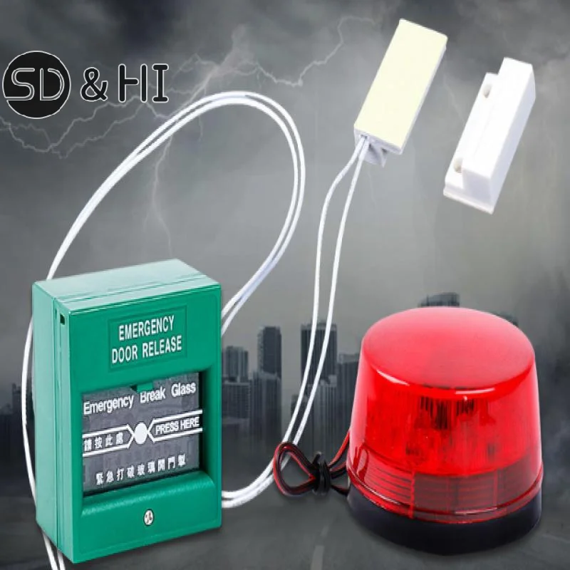 1PC Alarm Wired Window Magnetic Door Contact Sensor Detector Switch RC-33 Home Supply Home Security Burglar Alarm Systems