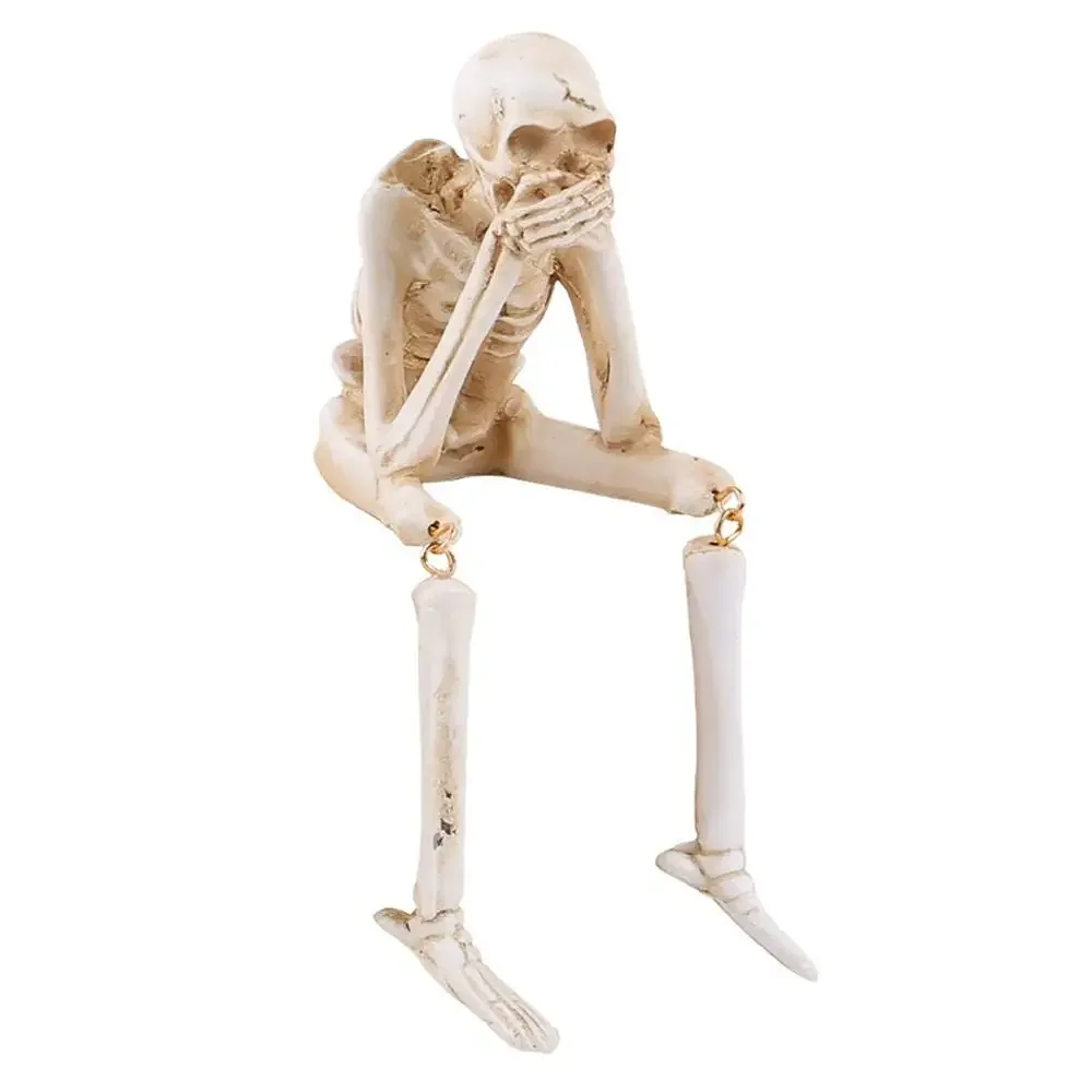 Embody Halloween Party Atmosphere decoration Halloween Desktop Decorative Skeleton Resin Ornaments Creative Skeleton Figurines