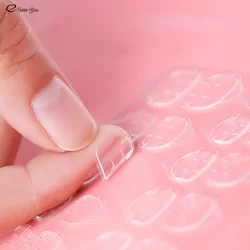 Explosive Nail Jelly Double-sided Transparent Seamless Nail Glue Invisible Wear Nail Patch Adhesive 12 Stickers 24 Stickers