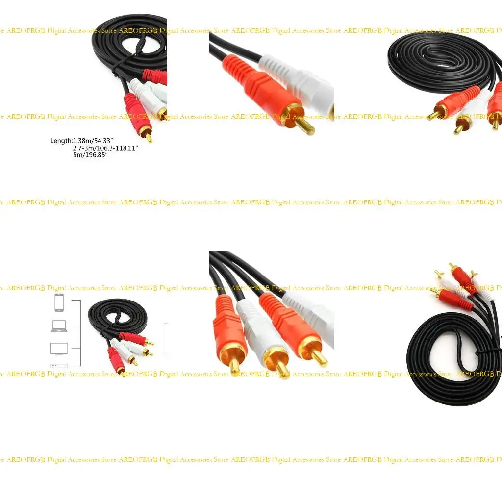 E21E 2RCA Male To 2… - image