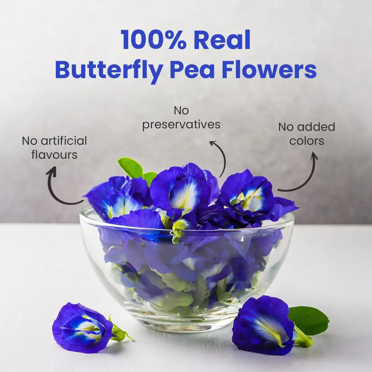 High-Quality Natural Dry Butterfly Pea Flower Pure Butterfly Orchid Powder –Blue Food Grade Pigment Experimental Dyeing Pigment