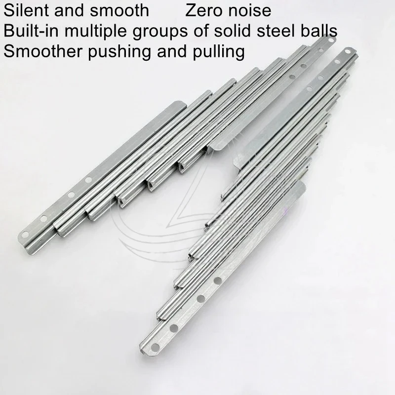 Heavy Duty Aluminum Alloy Invisible Extension Guide Rail for Folding Table & Cabinet Slide Rail