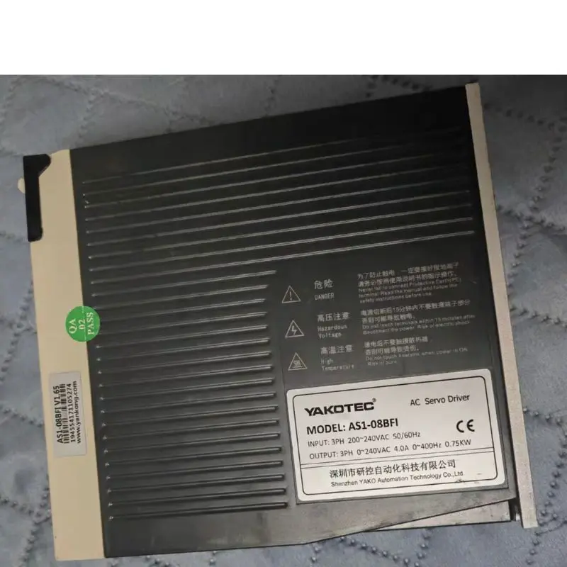 Servo drive usado AS1-08BFI 750W testado OK e enviado rapidamente