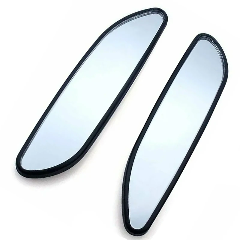 

2Pcs Black Plastic Shell Glass Blind Spot Rectangular Mirror Auto Wide Angle Convex Rear Side View Car Truck SUV Rearview Mirror