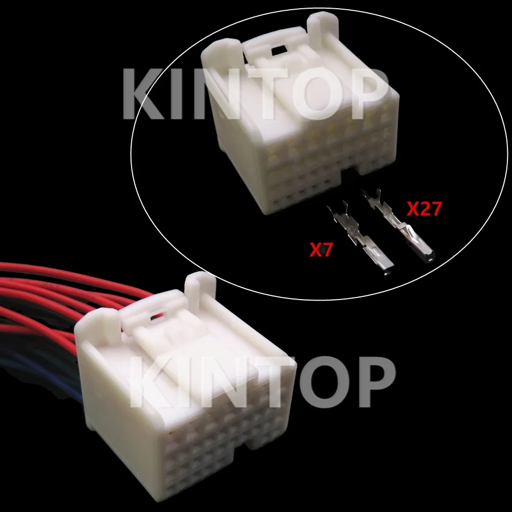 

1 Set 34 Pins AC Assembly Car Plastic Housing Connector Auto Wiring Terminal Socket For Nissan 1123337-1/1674925-1/90980-12144