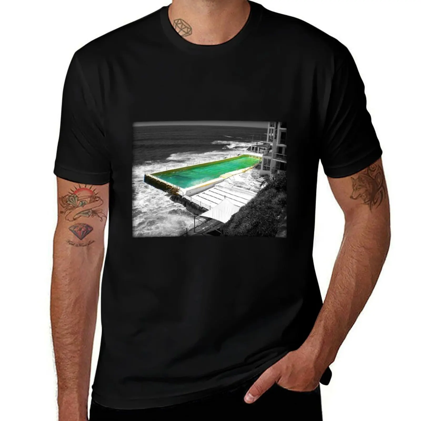 

Bondi Icebergs Club T-Shirt men t shirt cotton 100% t shirts for man slim fit T-Shirt