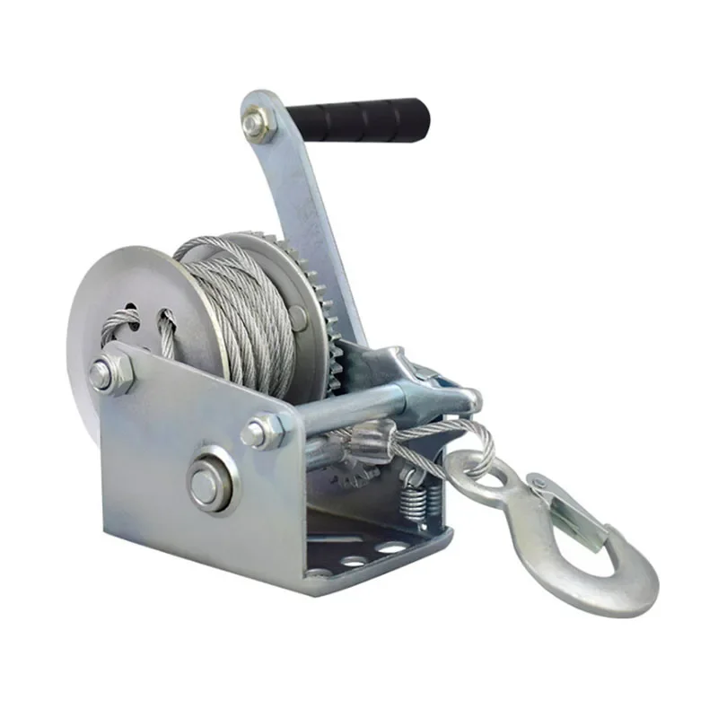 Hand Winch 600-3000 Pounds Manual Winch Wire Rope Traction Hoisting Winch Complete Specifications BB