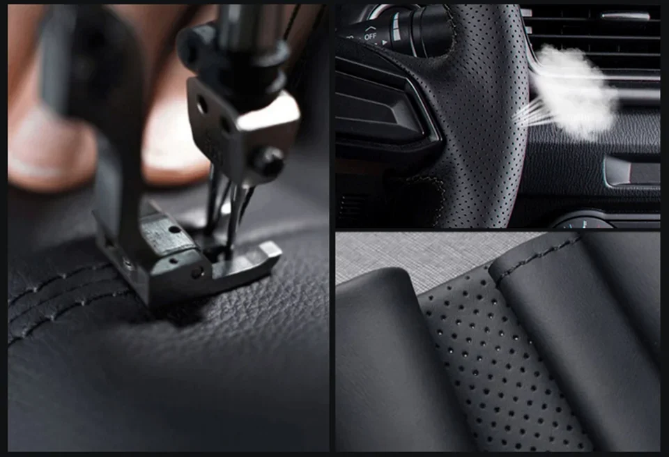 Lenkradbezug für BMW F20 F45 F30 F31 F34 F32 F33 F36 118i 120i 125i 218i 228i 420i 430i 435i Lenkradgeflecht – Detail 2