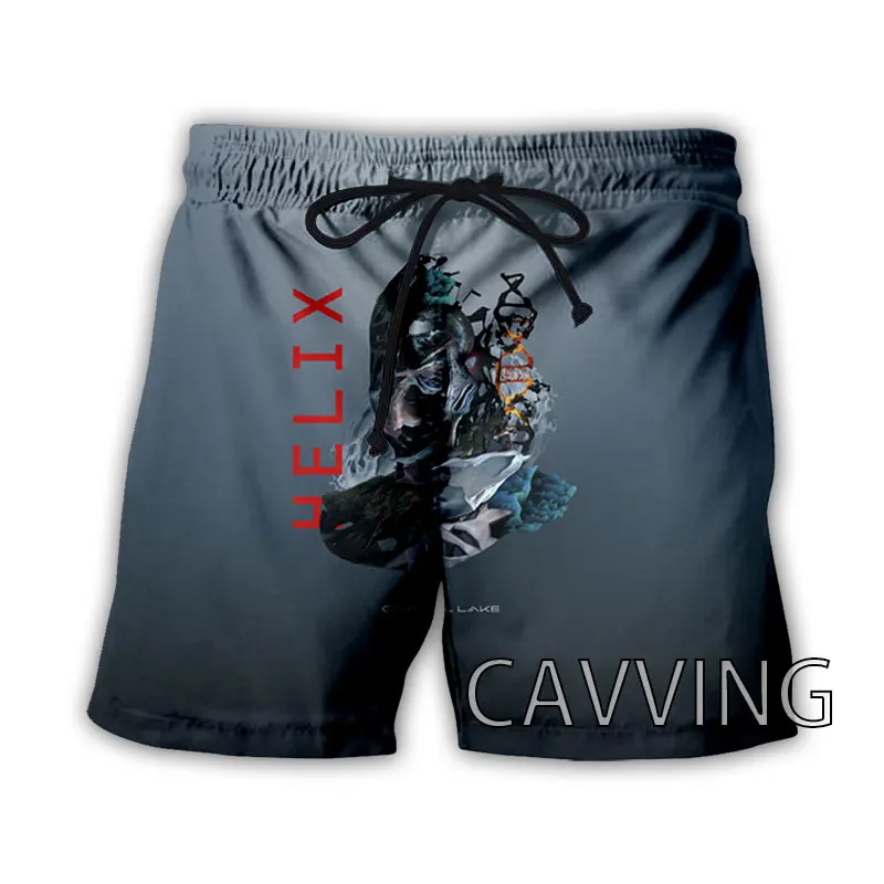 CAVVING 3D Printed  Helix Rock Band  Beach Shorts Streetwear Quick Dry Shorts Sweat Shorts for Women/men