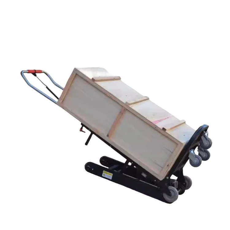 Electric crawler foldable steel climbing machine 400KG load capacity, shopping tool 1200W motor, freight staircase platform