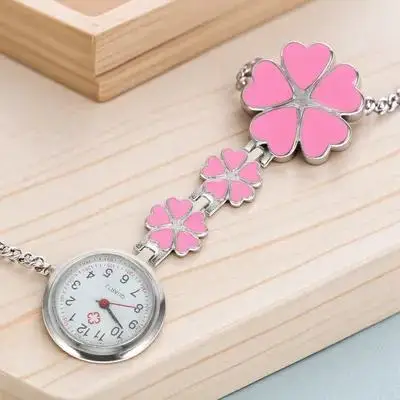 

Lovely Nurse Watch Durable Practical Zinc Alloy Material Unique Design Stylish Round Dial Decorative Mini Watch
