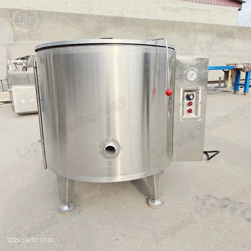 60-600L Industrial Stainless Steel Electric Soup Kettle Commercial Industrial Cooking Pot Equipment With Indirect Heating