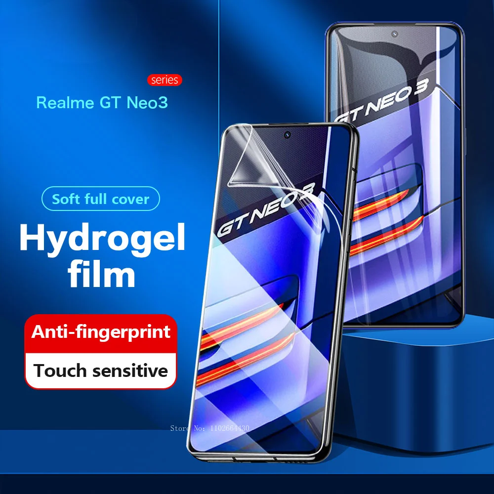 2PCS Flexible Hydraulic Film for Realme GT2 Pro Neo2 C55 Screen Protector for Realme 11 10 9 Pro Plus GT Neo 5 SE 3 3T