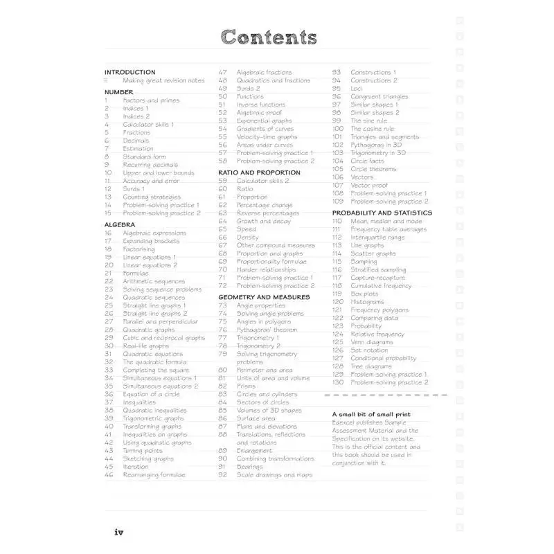 بيرسون مراجعة Edexcel GCSE الرياضيات دفتر مراجعة أعلى لعام 2025 و2026 امتحان بيرسون بيرسون التعليم 9781292264172 كتاب #2