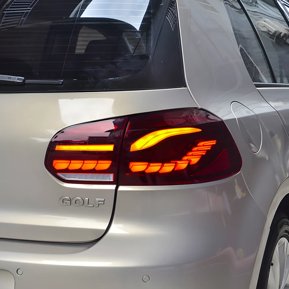 Plug and Play Car Rear Light Assembly for Volkswagen Golf 6 MK6 R20 2010-2012 Auto Dragon Scale Styling Lamp Accessories