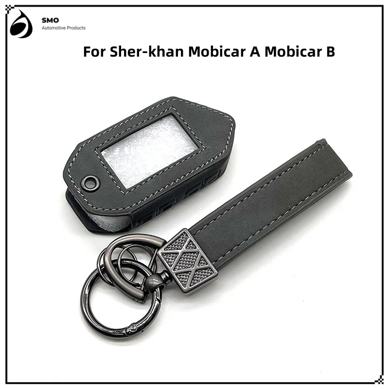 

Leather Key Case For Sher-khan Mobicar A Mobicar B Leather Case Car Key Case, Car Key Case, High End, New