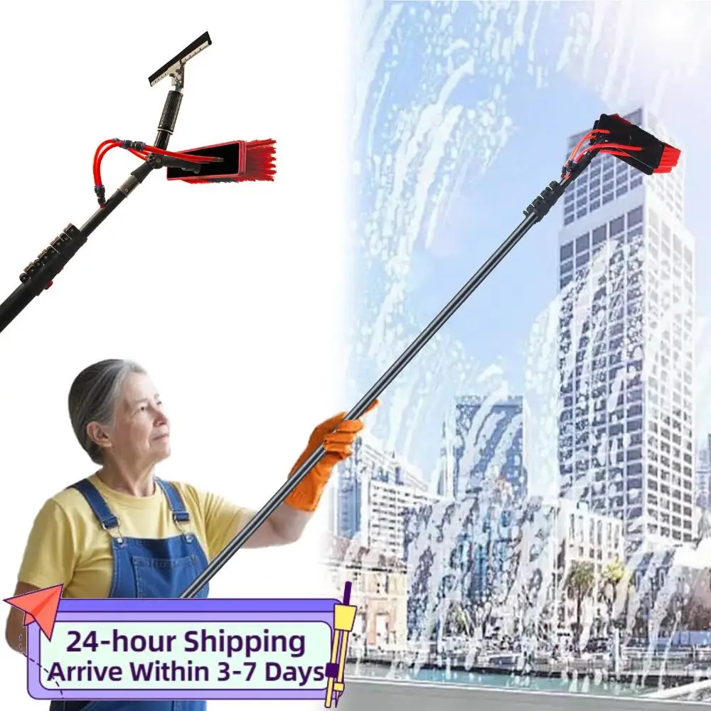 

11pcs Solar Panel Cleaning Brush and Squeegee Glass Squeegee Solar Panel Roof Glass Cleaner Tool Stainless Steel