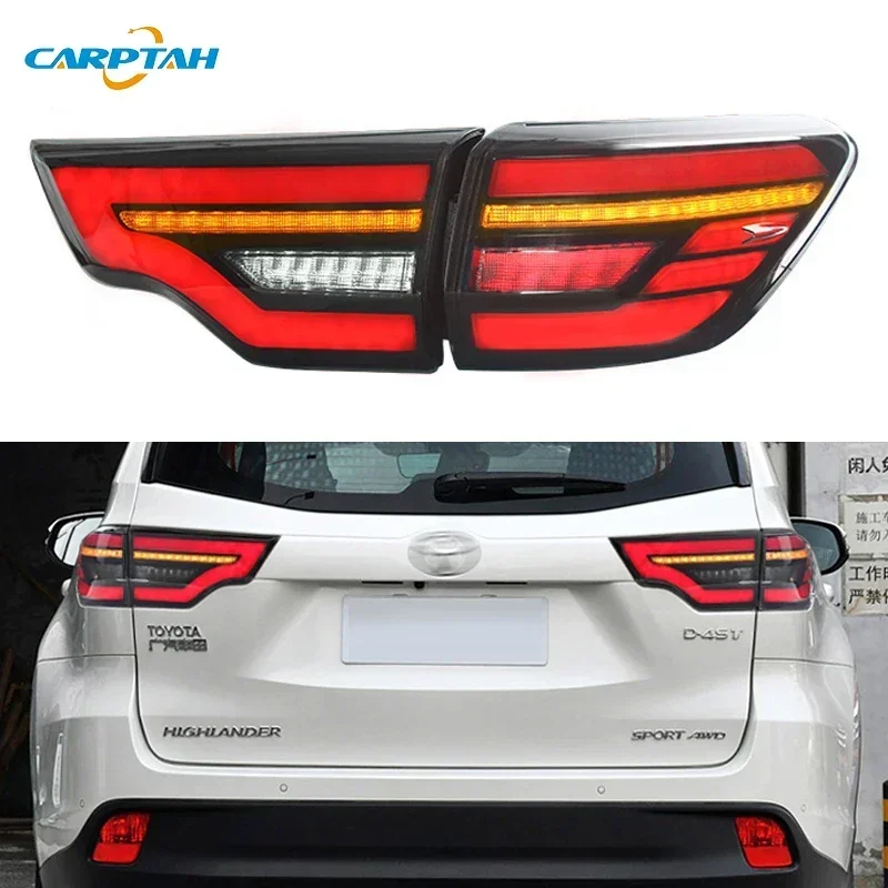 

Car LED Taillight For Toyota Highlander 2015-2020 2021 Rear Running Lamp Brake Reverse Turn Signal Waterproof Car Accessories