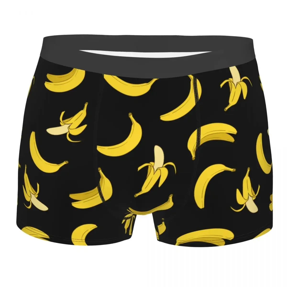 Men Banana Underwear Fruits Humor Boxer Briefs Shorts Panties Male Soft Underpants Plus Size