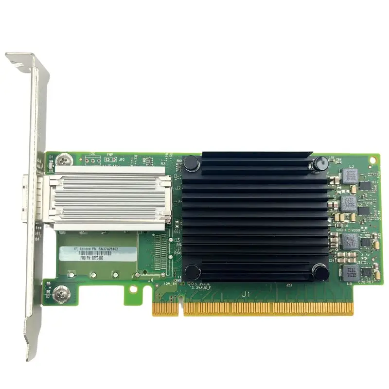 MCX515A-CCAT PCIe 3.0 X16 منفذ واحد QSFP28 100GbE بطاقة واجهة الشبكة ConnectX-5 محول سلكي خارجي لاستخدام الخادم d