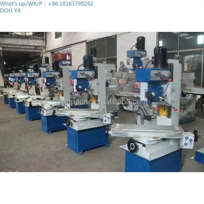 2026 Hot Selling ZX50C High Precision Heavy Integrated Machine 220V Horizontal Universal Drilling & Milling Machine