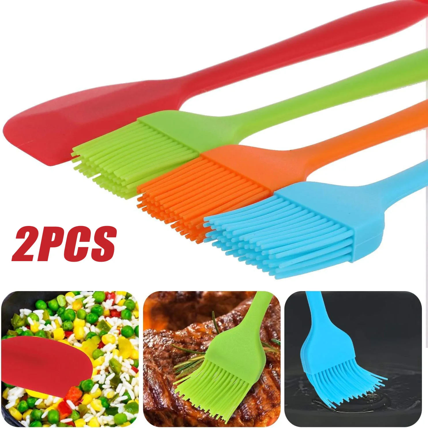 

2 шт., силиконовые щётки для выпечки тортов