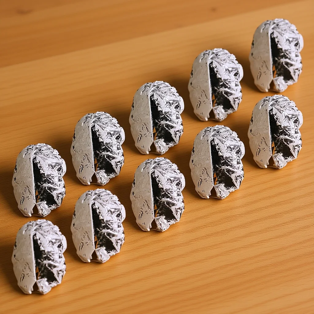 

10Pcs Aluminum Foil Hair Cap Heat Insulation Deep Conditioning Treatment Cap for Damaged Dry Hair Spa Home Salon Use