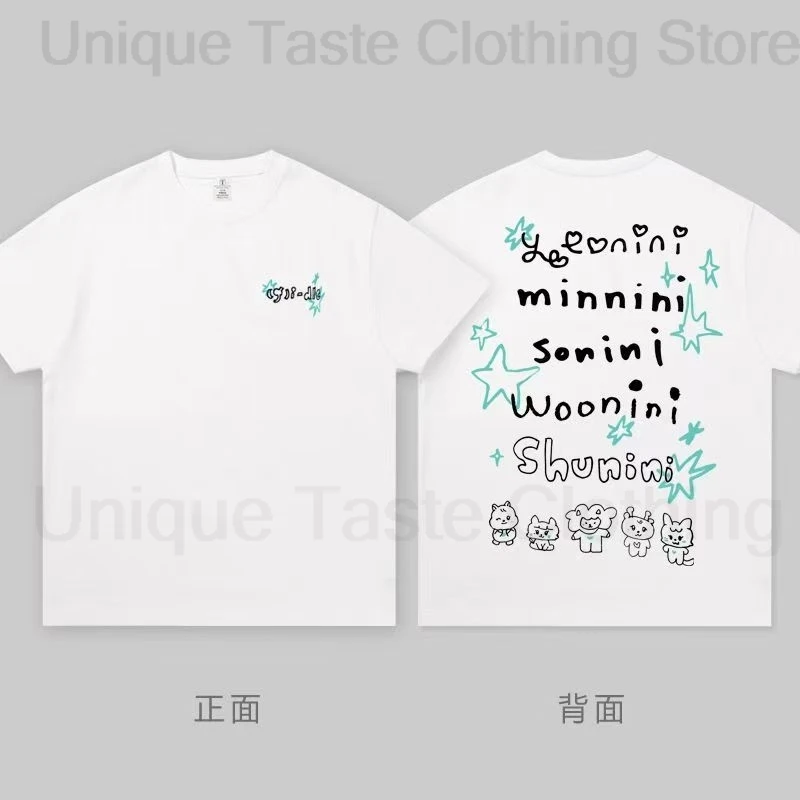 تي شيرت Gidle Idle Super Lady تي شيرت Kpop Fashion MIYEON MINNIE Soyeon YUQI SHUHUA تي شيرت رجالي ونسائي قطني بأكمام قصيرة تي شيرت #2