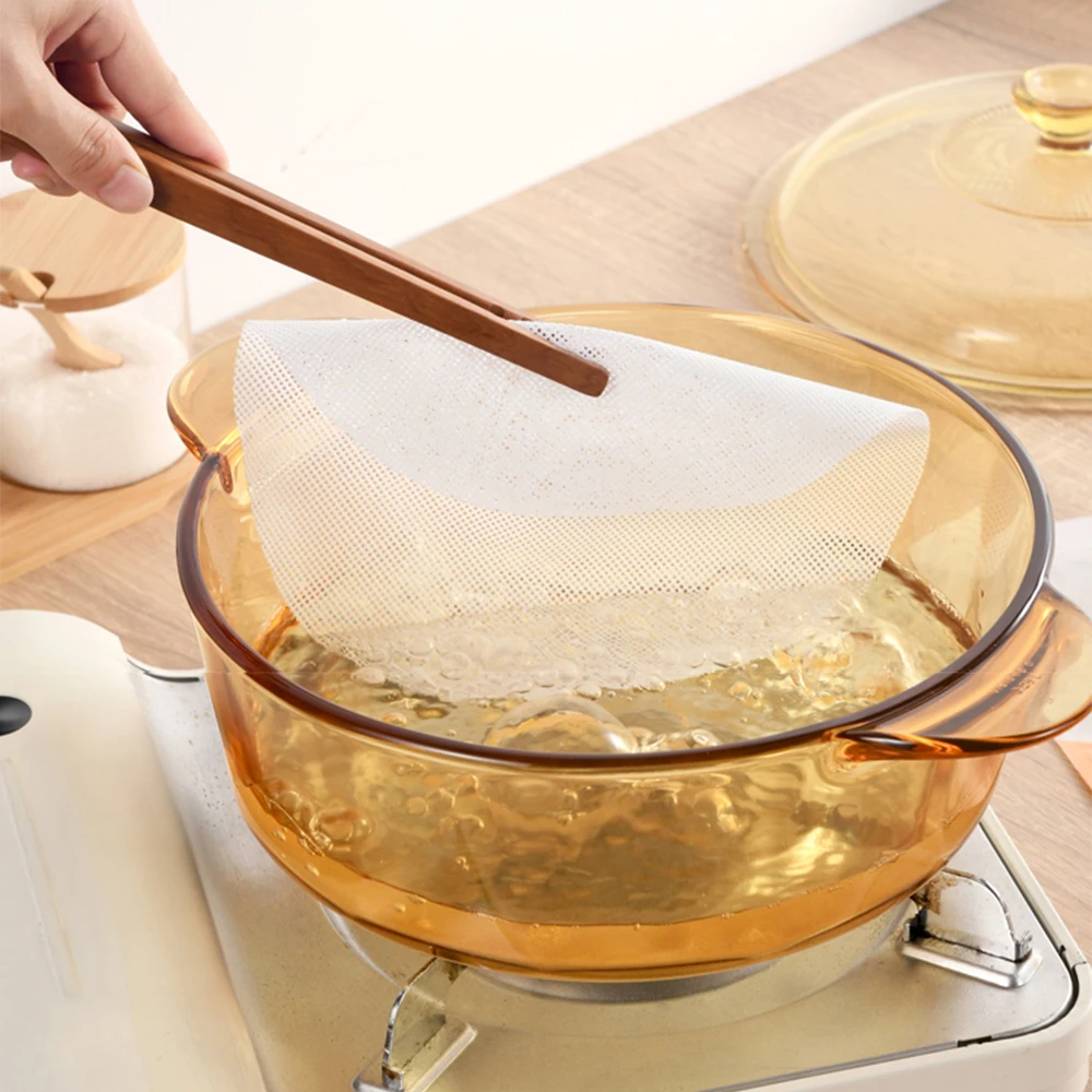 10PCS Non-Stick Steamer Mat Food Grade Silicone Reusable Dim Sum Pad Round Baking Mat Kitchen Under Steamer Mat Cooking Tools