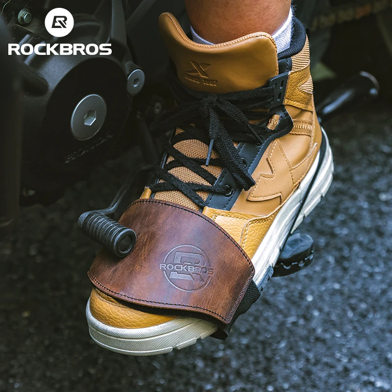 ROCKBROS Motorcycle Shift Cover Anti-Slip Wear-Resistant Shift Rubber Boot Fits Most Shoes Adjustable Motorbike Boot Protective