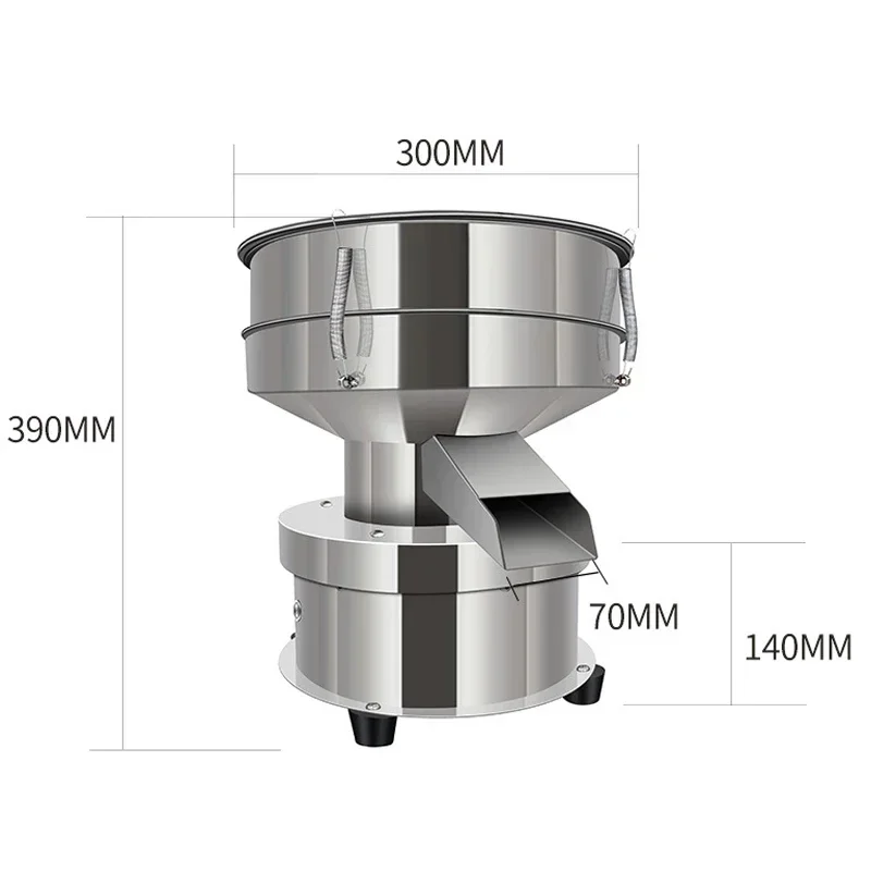 

Вибрирующий экран маленький просеиватель из нержавеющей стали 50 Вт порошковое сито китайская медицинская мука электрическая просеивающая машина TB-830