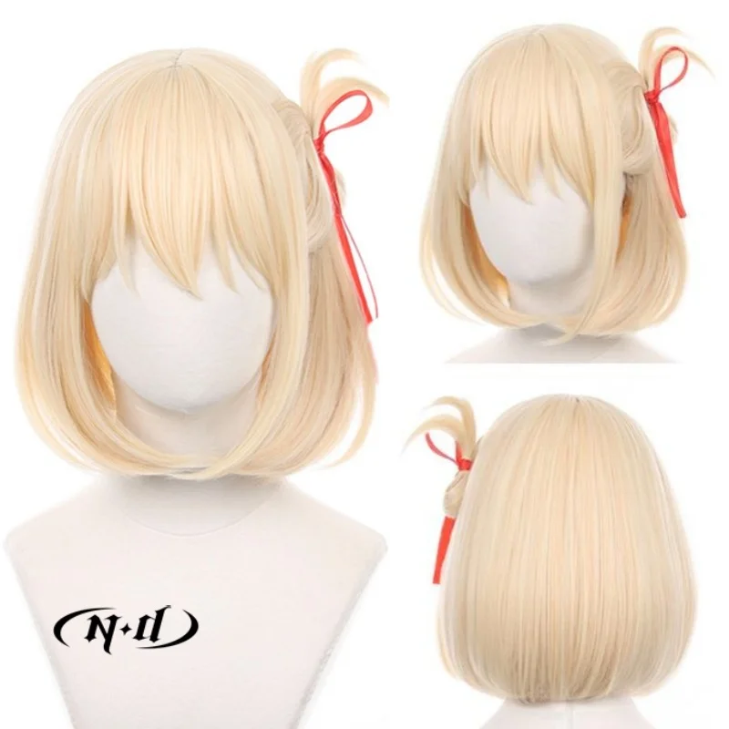 

ND Chisato Nishikigi Cosplay Wigs Hairpiece Lycoris Recoil Anime Cosplay Blonde Hair Wigs Heat Resistant Synthetic for Comic Con
