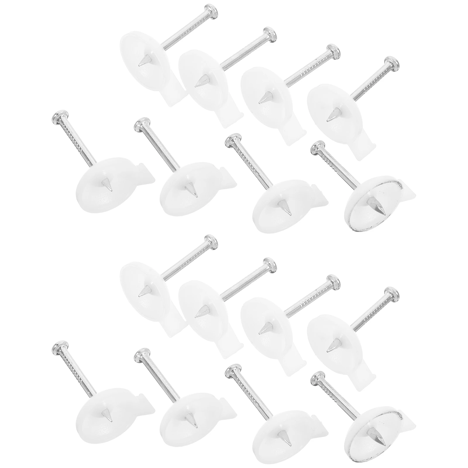 

45pcs Wall Nails Fixing Tool Large Head Screws For Curtains Wallpaper Drywall Fix A Hole Stick Cable Staples Electrical Wire