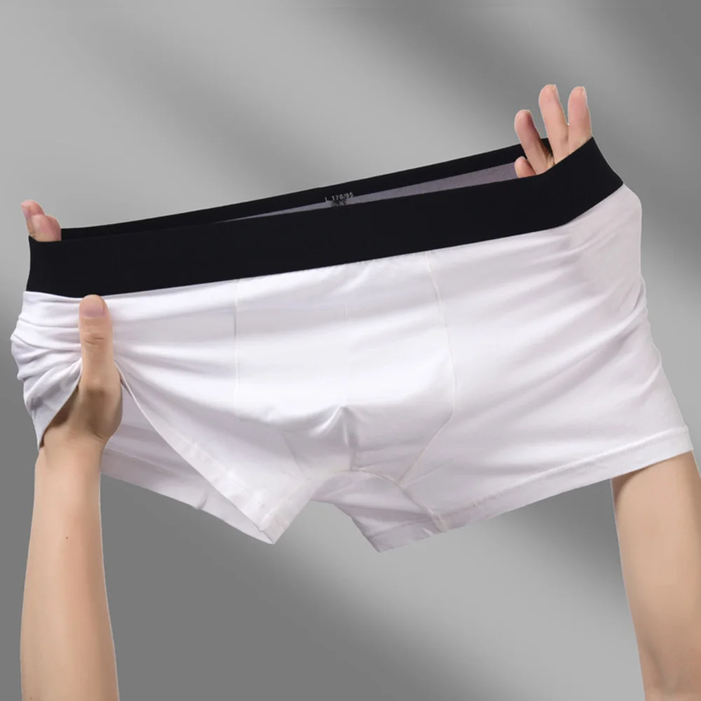 

Men's Panties Low Waist Lingerie Soft Breathable Underwear Sissy U Convex Pouch Underpants Seamless Boxer Shorts Elastic Trunks