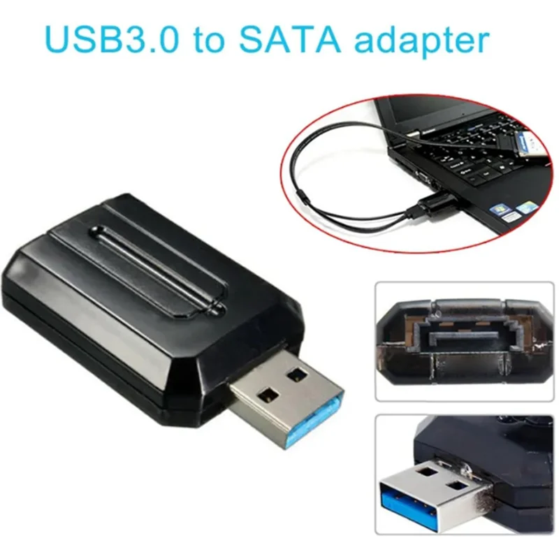 ABS Material USB 3.0 to SATA Adapter/USB 3.0 to eSATA Converter Connectors with JM539 Chipset Hot Swappable