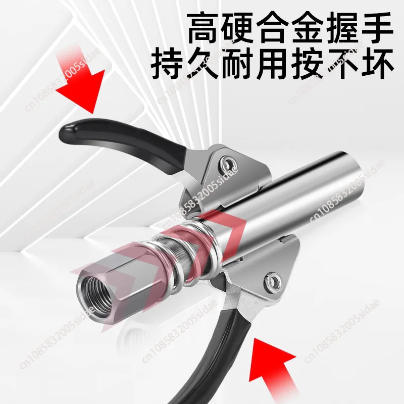 NEW Car Grease Coupler Heavy-Duty Quick Release Grease Gun Coupler NPTI/8 10000PSI Two Press Easy to Push Accessories Repair Too