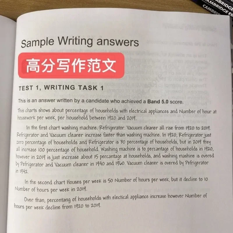 Dua pilihan pembelian: Cambridge Inggris IELTS 17(1 buku) dan akademis IELTS 4-17 berbicara mendengarkan membaca buku belajar menulis