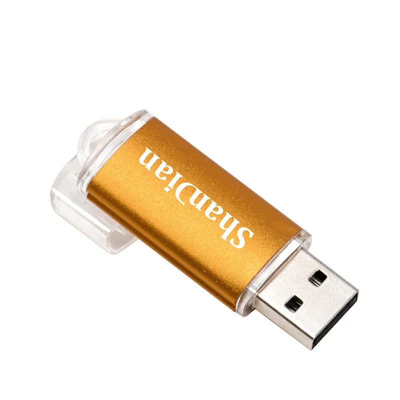 Nowe przenośne pendrive USB Bezpłatne niestandardowe logo Metalowy pendrive z breloczkiem na klucze 64GB/32GB/16GB/8GB/4GB Pendrive U Di