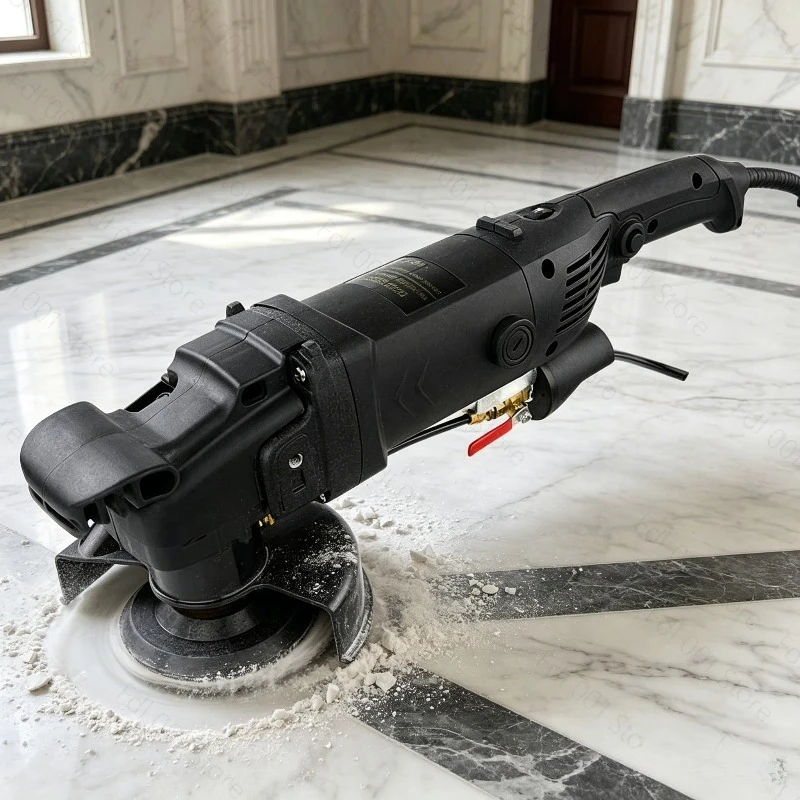 1200W 220V Marble Angle Grinder Stone Wet Polishing Machine with Water Spray for Granite Concrete Marble - Wet Angle Grinder