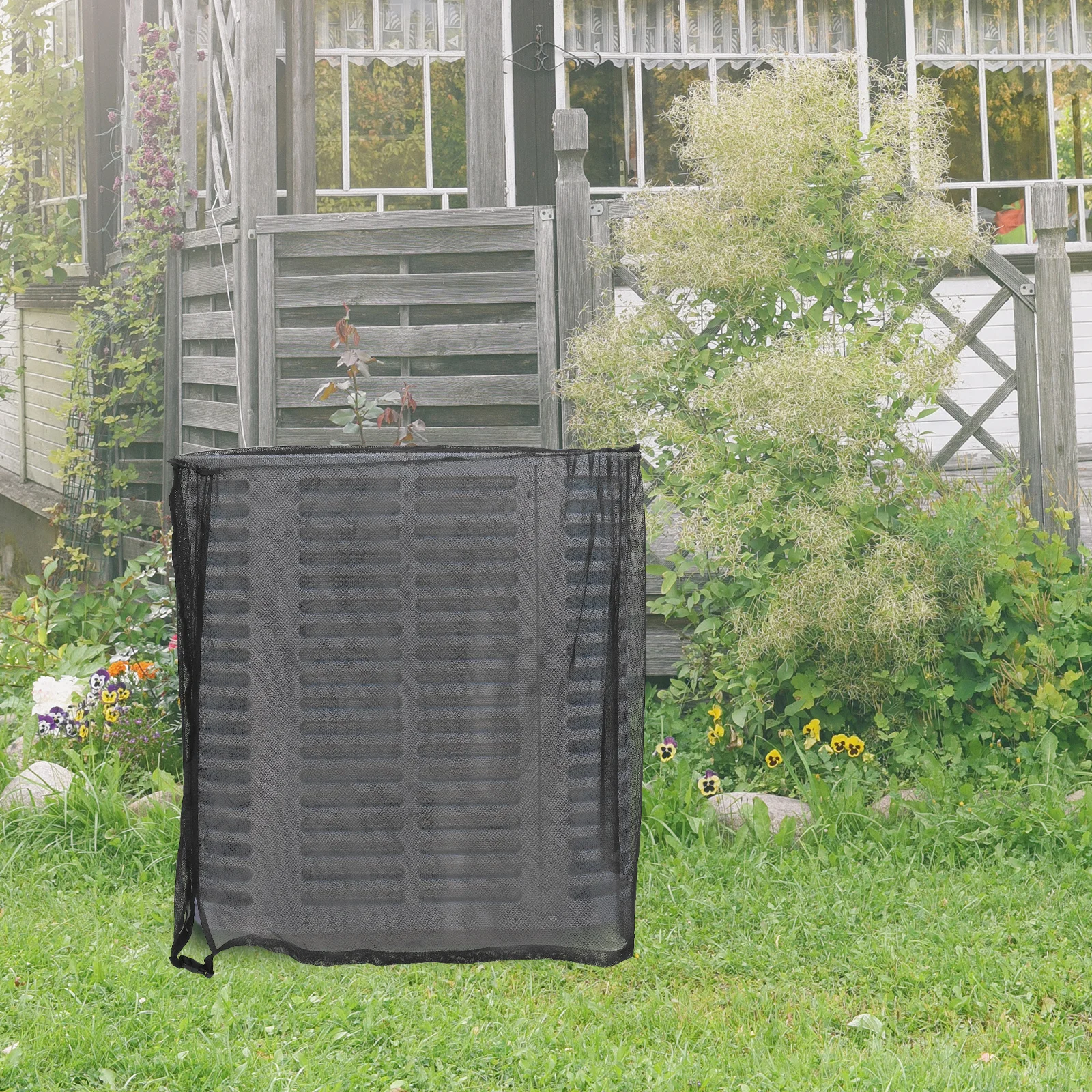 

Air Conditioner Dust Cover Full Mesh For Outdoor Unit Protection Against Leaves Debris Easy Install Central Ac Covers Outside