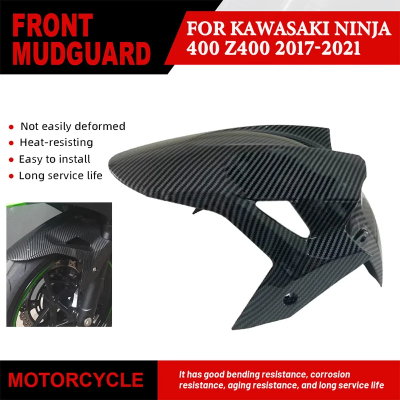 

For Kawasaki Ninja400 Z400 2017-2021 High quality ABS plastic Motorcycle front fender mudguard splash guard wheel cover