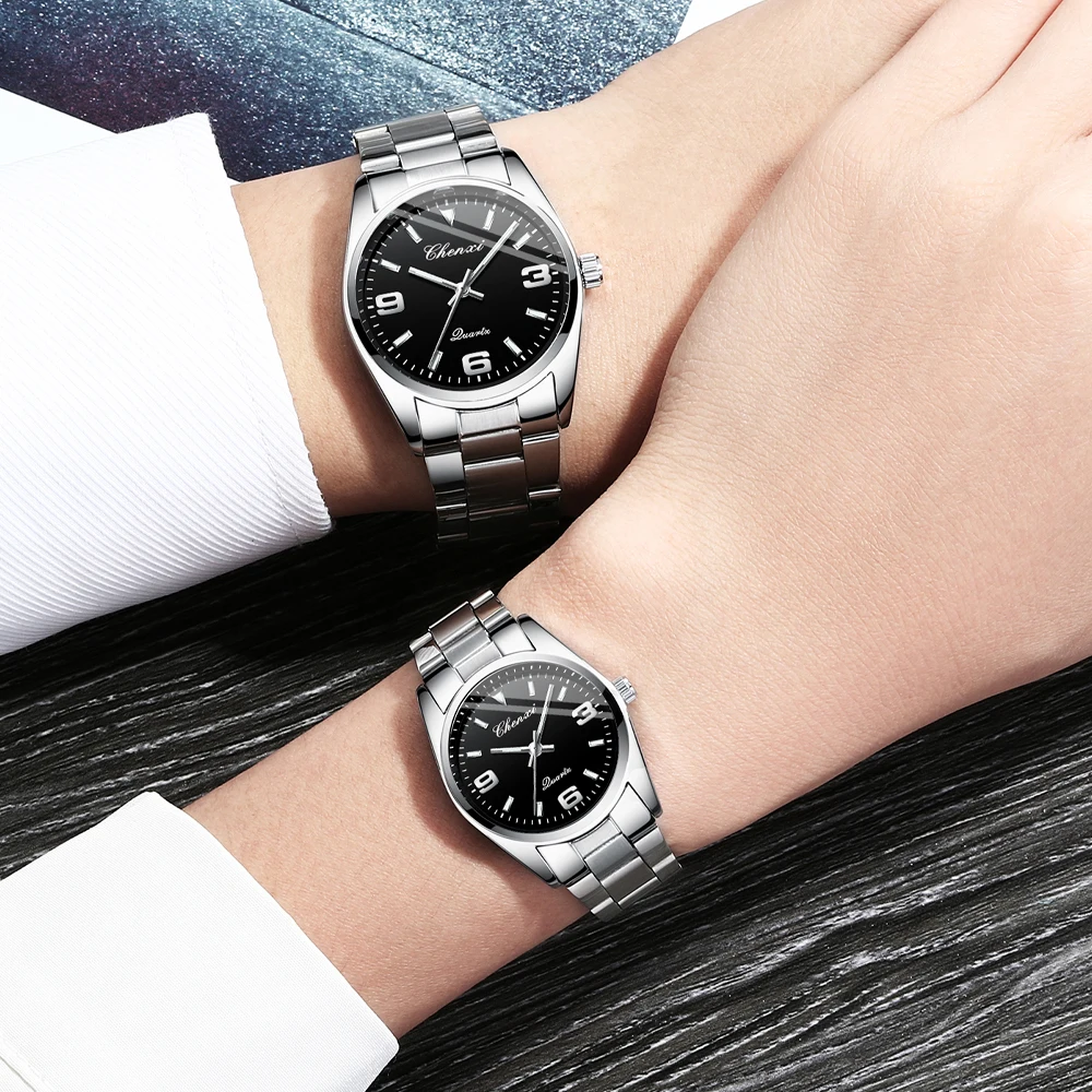 CHENXI New Fashion Watches Men Top Brand Luxury Men's Wristwatch Stainless Steel Sport Waterproof Quartz Clock Male