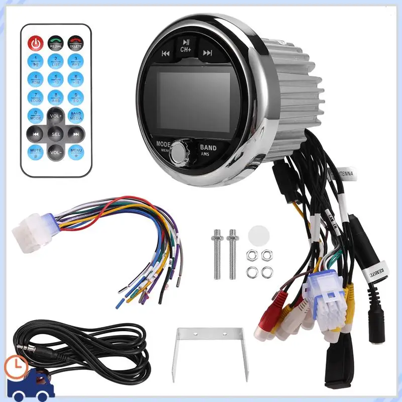 

Durable Boat Radio MP5 Marine Stereo Source Media Player AM FM RDS Receiver Video Play Bluetooth For ATV UTV SPA RZR