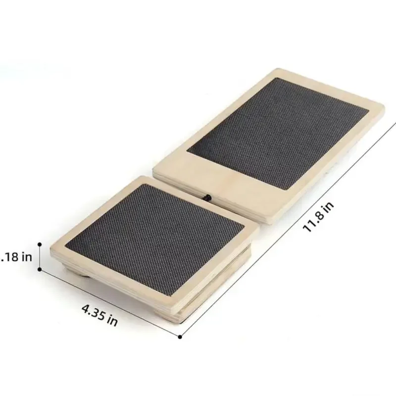 Correttore posturale per terapia fisica Tavola di equilibrio per piede singolo Ginnico per rinforzare la caviglia Distorsione Tavola oscillante in legno antiscivolo