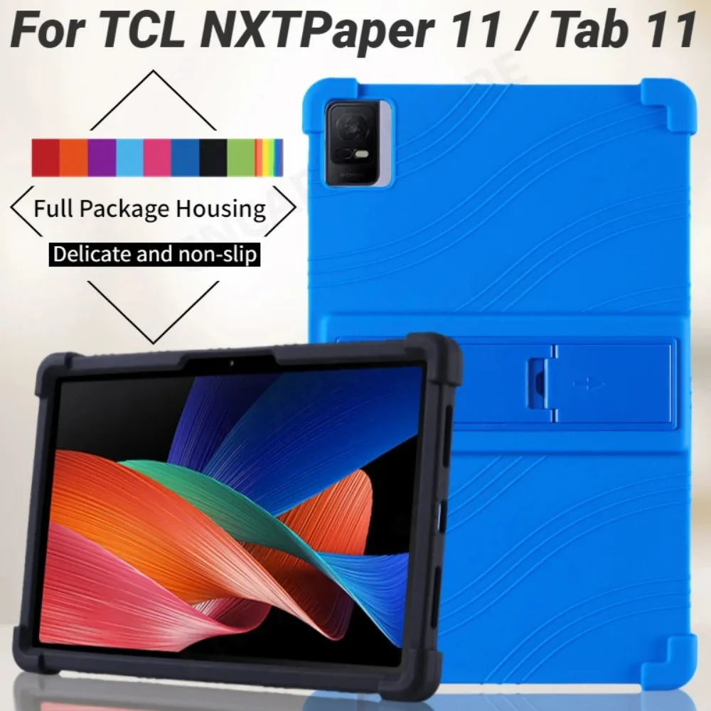 

Мягкий силиконовый чехол для TCL Tab 11 9466X, чехол 10,95 дюйма, подставка для планшетного ПК, Funda для TCL NxtPeper 11 9166G 4, противоударные воздушные подушки