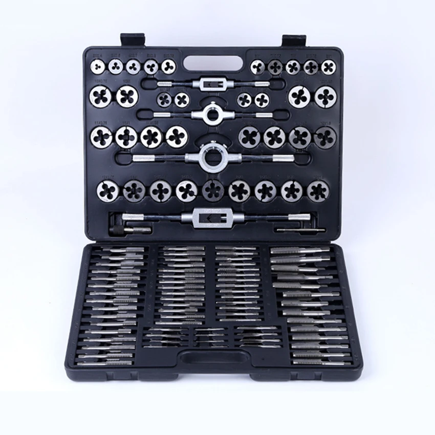 10-piece Set of Tap Set Thread Tap And Die Wrench Kit Tap Die Set Tap Die Sets of Hand Tools Hand Threading Tools 110PCS/Set